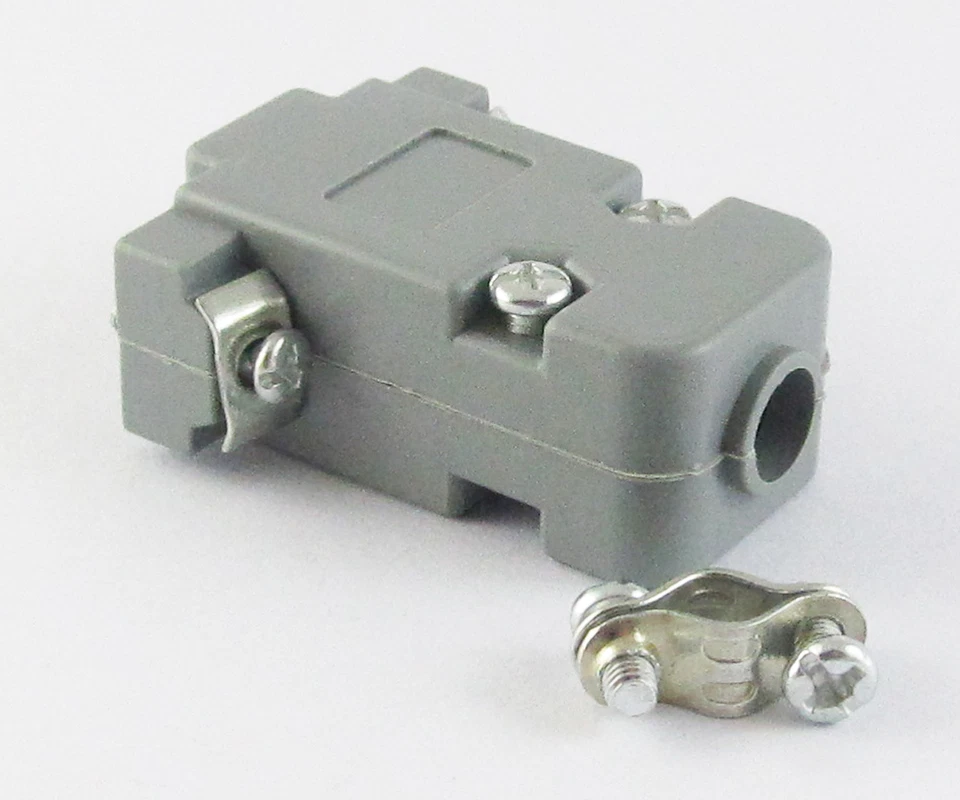 50 sets Grey D-Sub DB9 9Pin Plastic Hood Cover for 9 Pin 15 Pin D-Sub Connector - Image 3 of 4