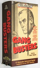 GANG BUSTERS VHS Cliffhanger Serial 13 Chapters Universal Pictures B W 2 Tapes