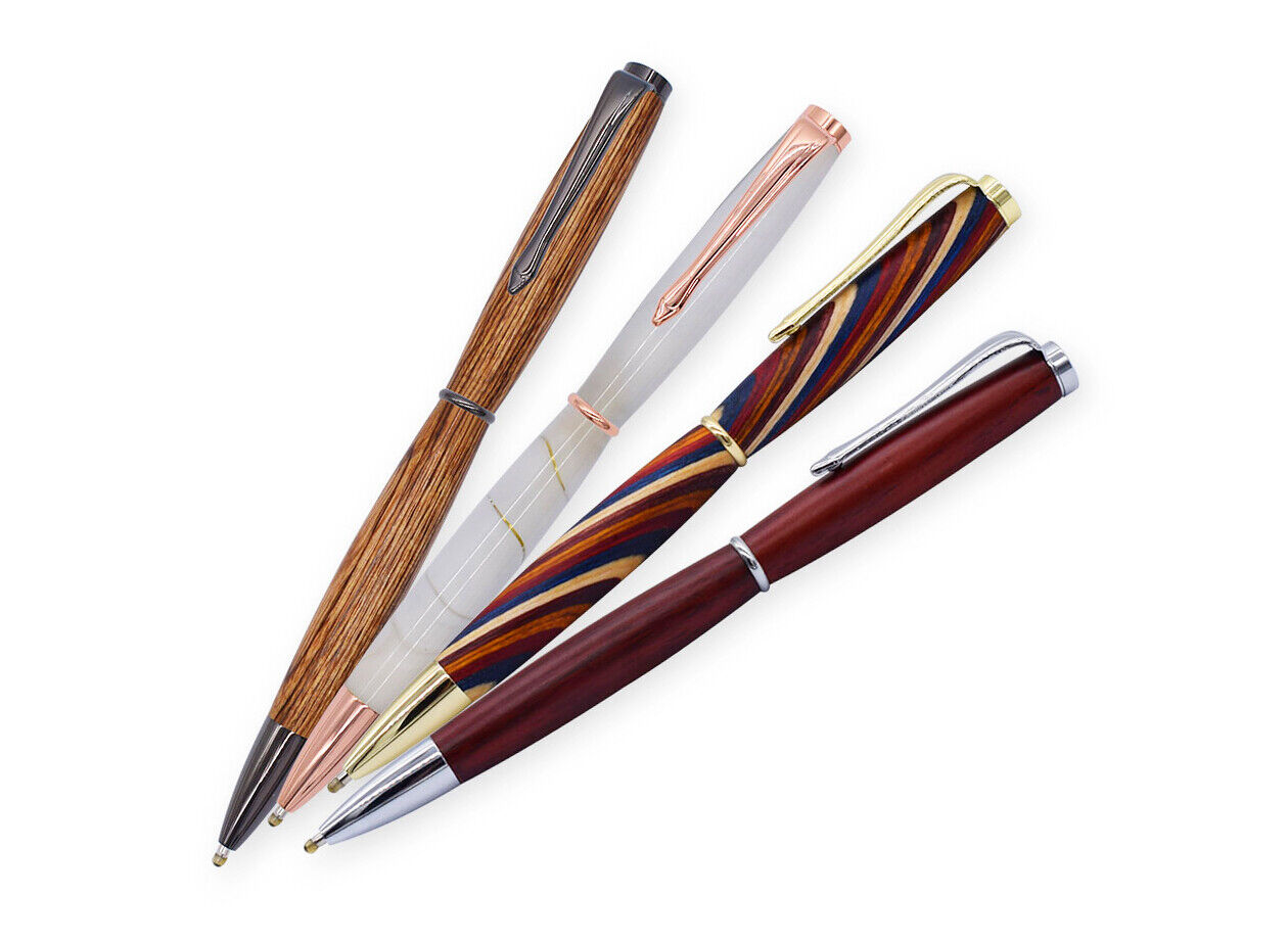 Colarr 30 Pcs Slimline Pen Kit Assorted Colors Wood Turning Pen