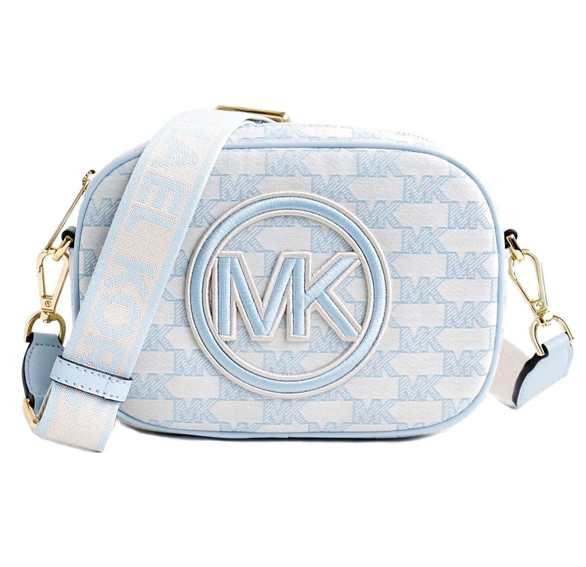 MICHAEL Michael Kors Jet Set Travel Leather Cross-Body Bag in Blue