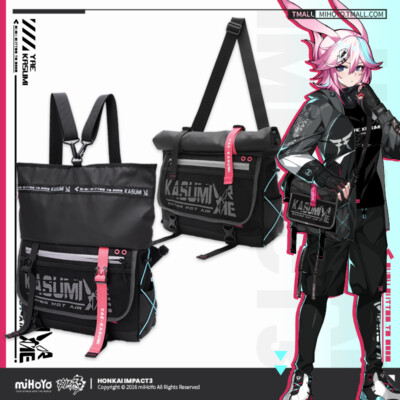 Anime Honkai Impact 3 Official Yae Sakura Theme Backpack Crossbody Messenger Bag