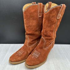 Wolverine 26 Western Boots Suede 8