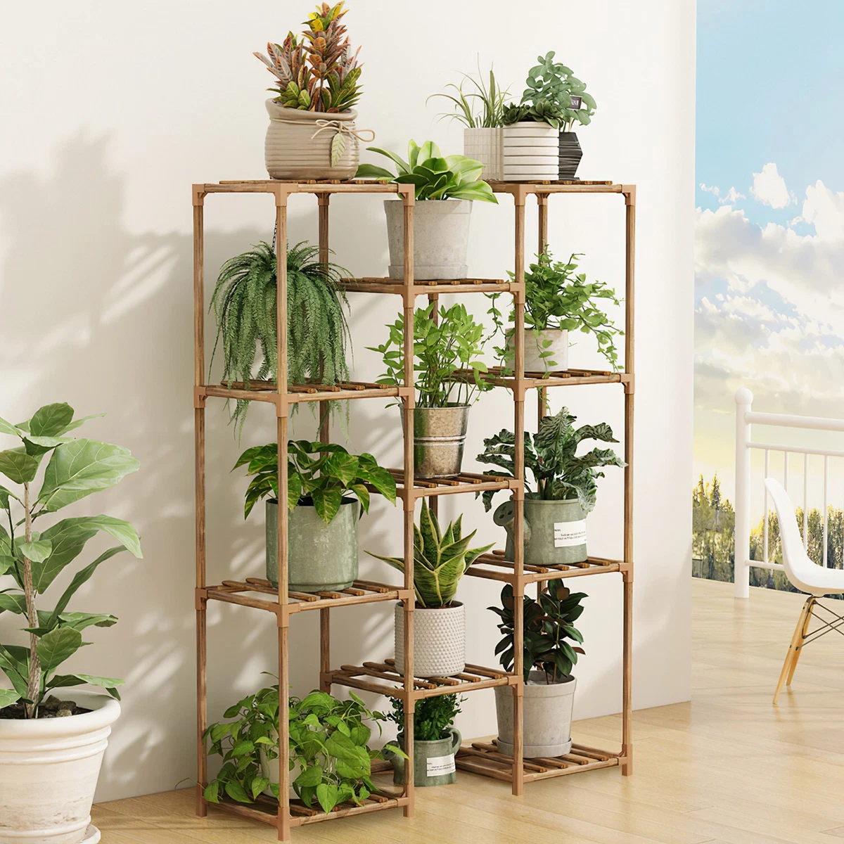 Multi tier display shelf outlet