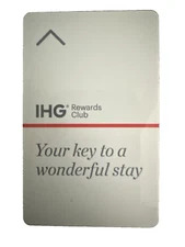 IHG Rewards Club Hotels & Resorts White Hotel Room Key Card