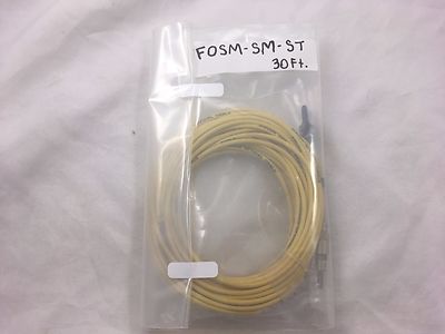 Siecor Yellow Fiber Optical Cable FOSM SM ST 30FT