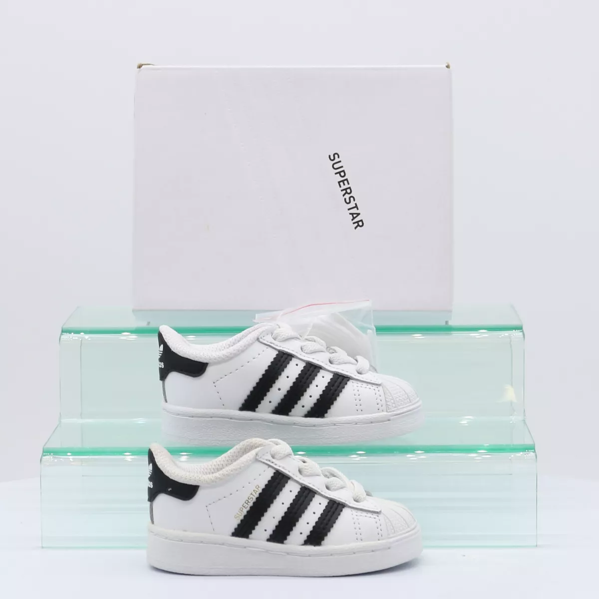 Childrens white hotsell adidas trainers