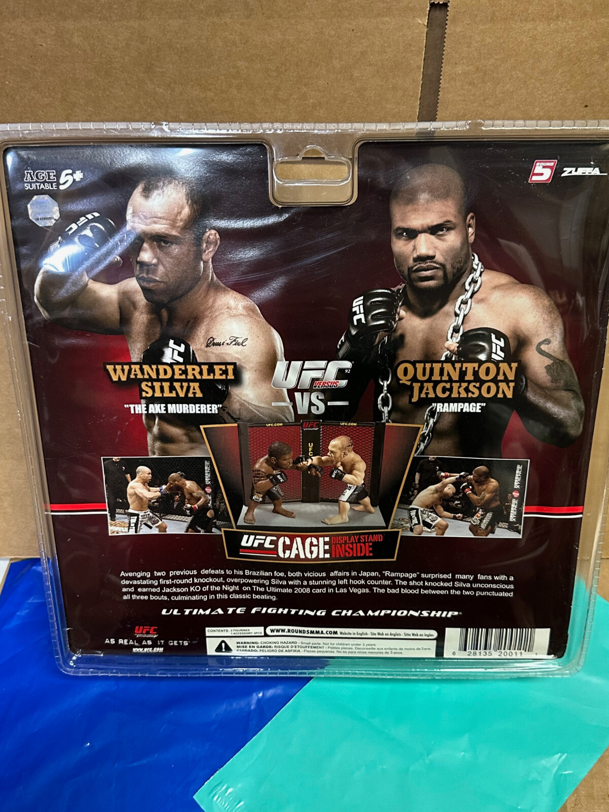 Round 5 UFC Versus Series 1 Action Figure 2pack Quinton Rampage Jackson