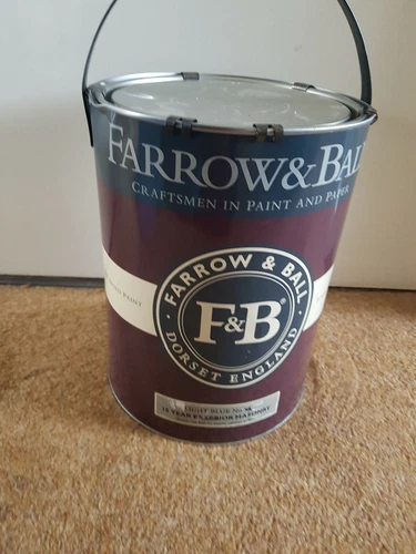 FARROW & BALL MASONRY PAINT LIGHT BLUE No22 New Sealed 5litre