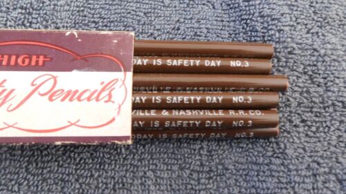 25-396 11 New NOS High Quality Louisville & Nashville Railroad Pencils Safety Da - Bild 4 von 6