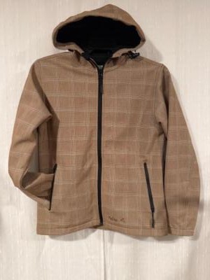 PULSE WOMEN'S SOFTSHELL HOODED JACKET LINED SZ MEDIUM SKI SNOWBOARD PLAID