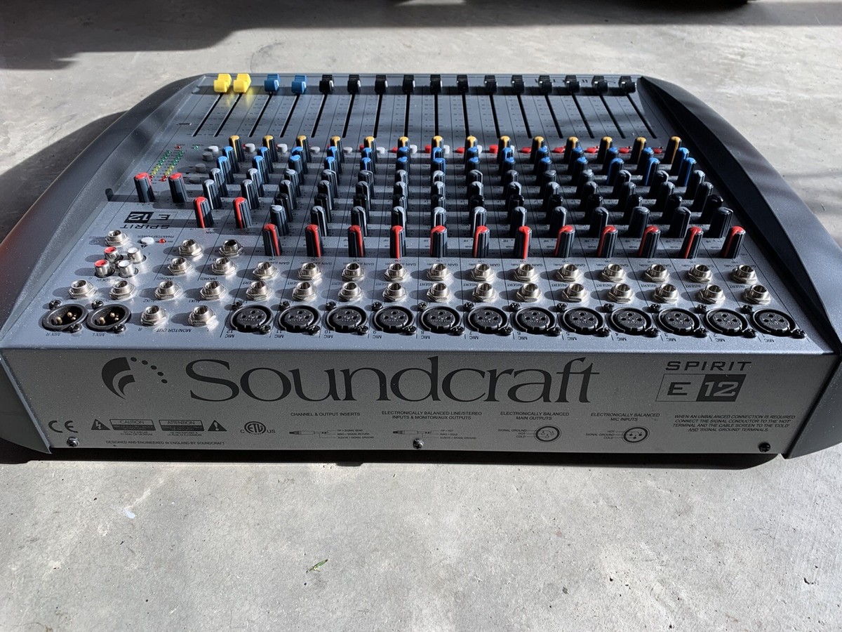 Mint Condition Soundcraft Spirit E12 Professional 12 Channel