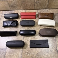 Lot Of 11 Empty Eyeglasses Cases Various Brands And Styles