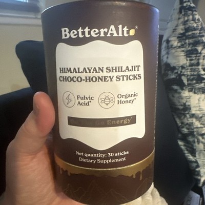 BetterAlt Himalayan Shilajit Choco Honey Sticks On The Go Energy 30 Sticks
