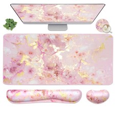 4-in-1 Large Gaming Mouse Pad, Keyboard Wrist Rest and Extended Desk Mat