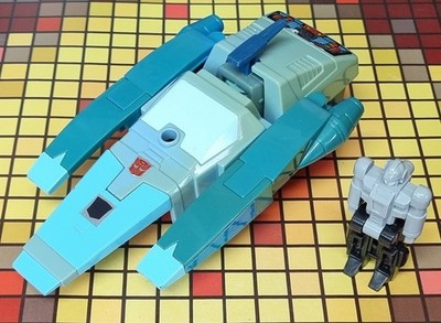 Vintage Hasbro Transformers G1 Autobot Targetmaster Blurr komplett mit Haywire
