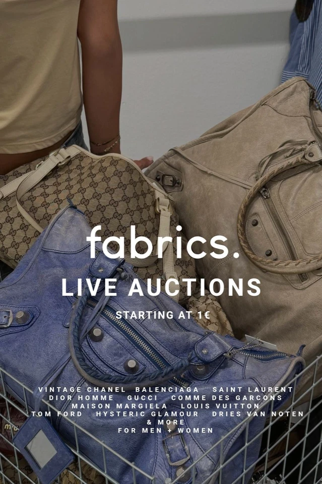 fabrics. Live Auctions - Vintage Designer bags + Accessories & more