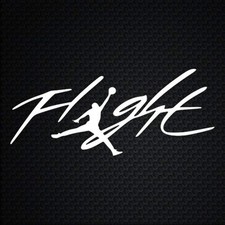 Michael Jordan Flight Decal Basketball Logo Vinyl Window Sticker Laptop Ipad