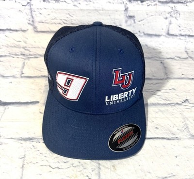 Liberty University William Byron 9 Trucker Flex Hat Cap Sponsored Navy Blue