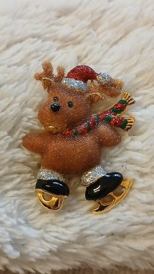 DANECRAFT. Wunderschöne Vintage WEIHNACHTSBROSCHE. 
