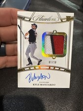 2024 Flawless Signature Materials Kyle Manzardo Rookie Auto RC Gold 1/10