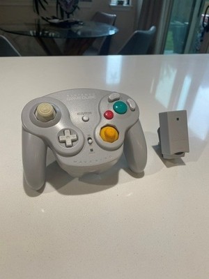 OEM Nintendo GameCube WaveBird Wireless Controller + Receiver DOL-004 Tested