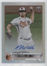 2022 Topps Chrome Rookie Auto Refractor 321/499 Alex Wells #RA-AW Auto 11jv