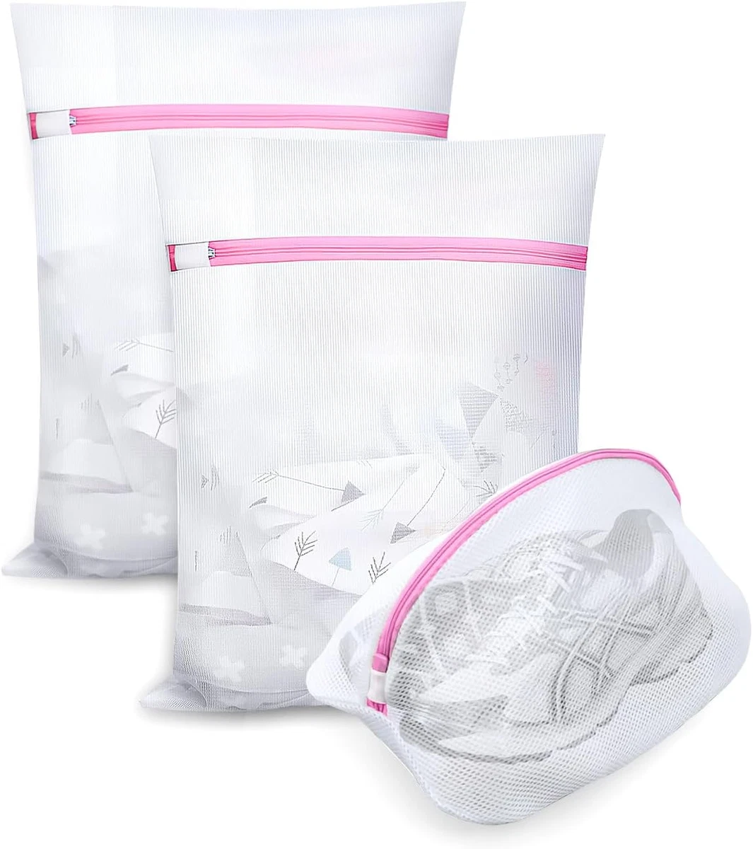 Gogooda Sacchetti Per Lavatrice In Rete 4 Pezzi: Proteggi Reggiseni E Biancheria Intima Durante Il Lavaggio, Due Dimensioni Con Cerniera, Riutilizzabili