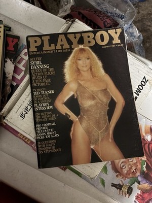 Playboy Magazine August 1983 Illustrated Issue Sybil Danning Ted Turner
