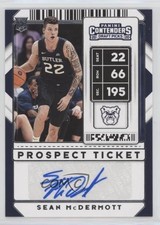2020-21 Contenders Draft Picks Sticker Prospect Ticket Sean McDermott Auto 07mp