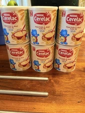 Nestle Cerelac, Mixed Fruits & Wheat with Milk, 14.1 Ounce Cans 6 Count