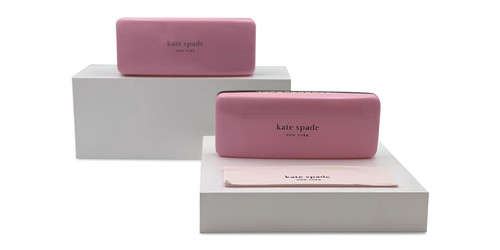 Kate Spade KSP 55mm Rectangle Violet Havana Eyeglasses - Picture 3 of 3