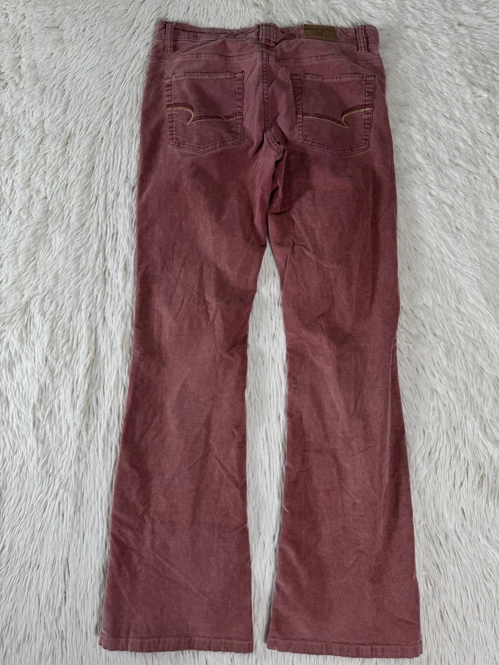 Женские узкие вельветовые брюки American Eagle со средней посадкой размер 4R - Изображение 4 из 4
