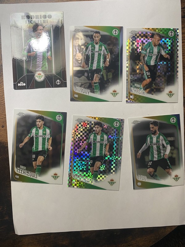 Real Betis Balompie 6 sports card lot