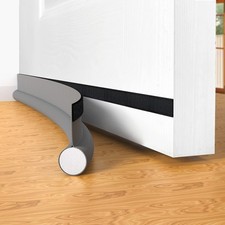Door Draft Stopper Bottom One Sided Door Draft Blockers，37" Cutable Under