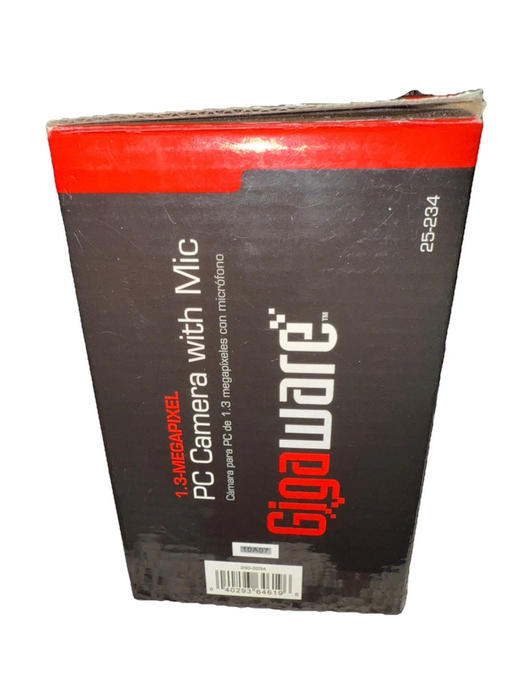 Gigaware PC Camera + Mic-25-234-1.3 Megapixel-Windows-USB Connect-New in Box - Image 2 of 4