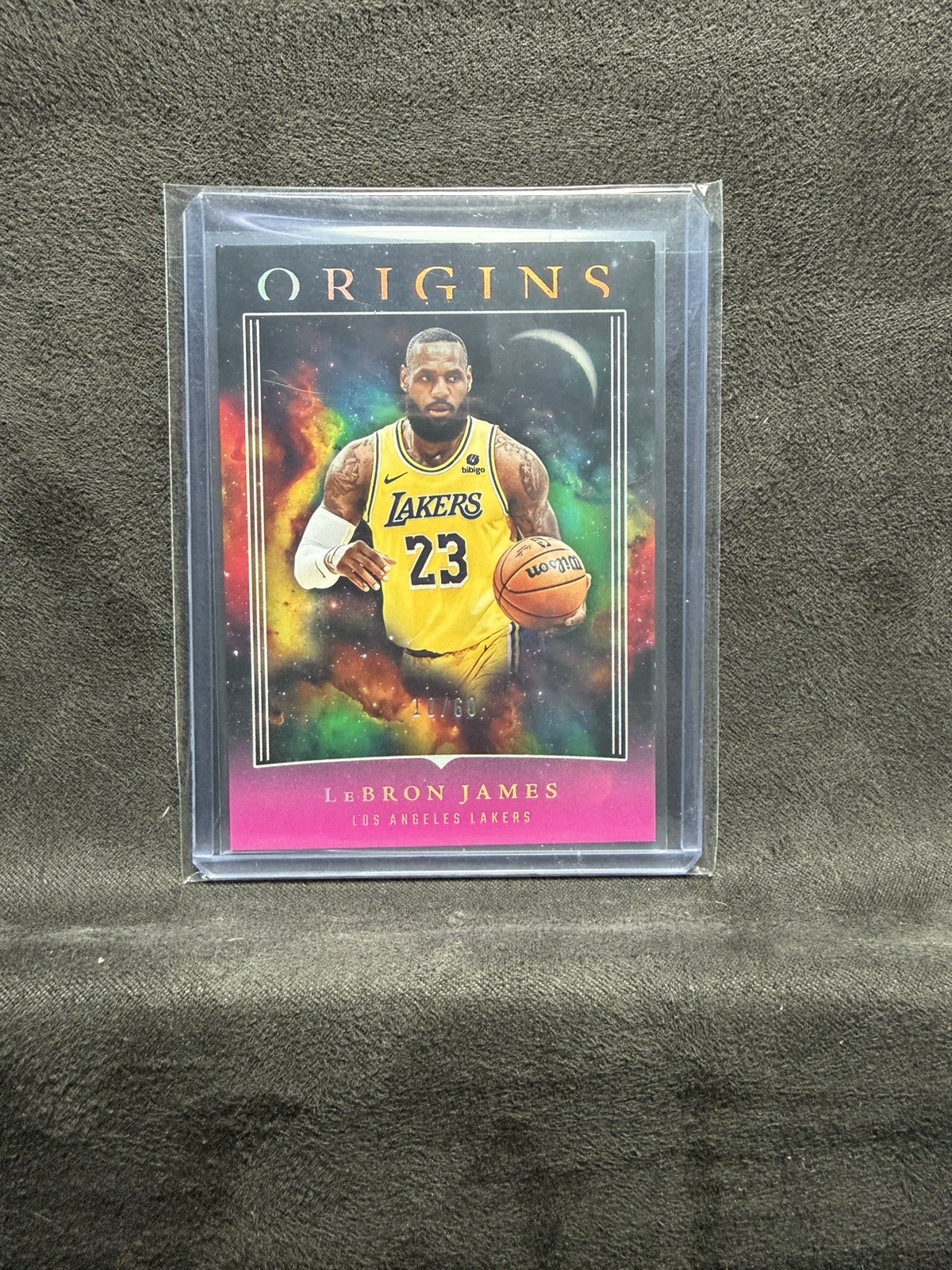 2023-24 Panini Origins NUMBERED PINK /60 #12 LeBron James Lakers