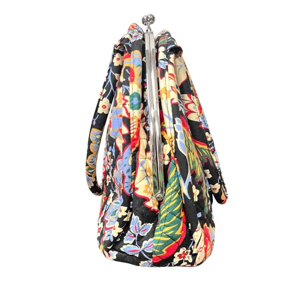 Vera Bradley Versalles Patrón Eloise Beso Estilo Cerradura Monedero Bolso de Mano Retirado Foto 3 de 4