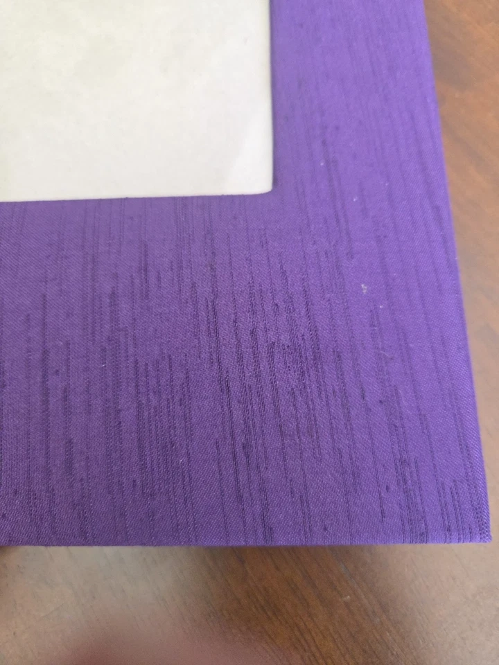 ÁLBUM DE RECORTES DE TELA 9,5X 8" CUBIERTA DE FOTO PÚRPURA OSCURO Foto 2 de 4