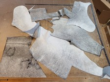 Kuhfell Reste Fellreste Kuhfellreste Stücke zum Basteln, echtes Kuhfell A6