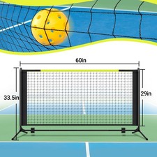 Mini Pickleball Net 5 FT Portable Dink Practice Net Bag 3 Balls Indoor  Outddor