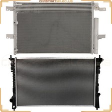 Aluminum Radiator&AC Condenser Cooling Kit Fits 2011-2014 Ford Edge 3.5L 3.7L V6