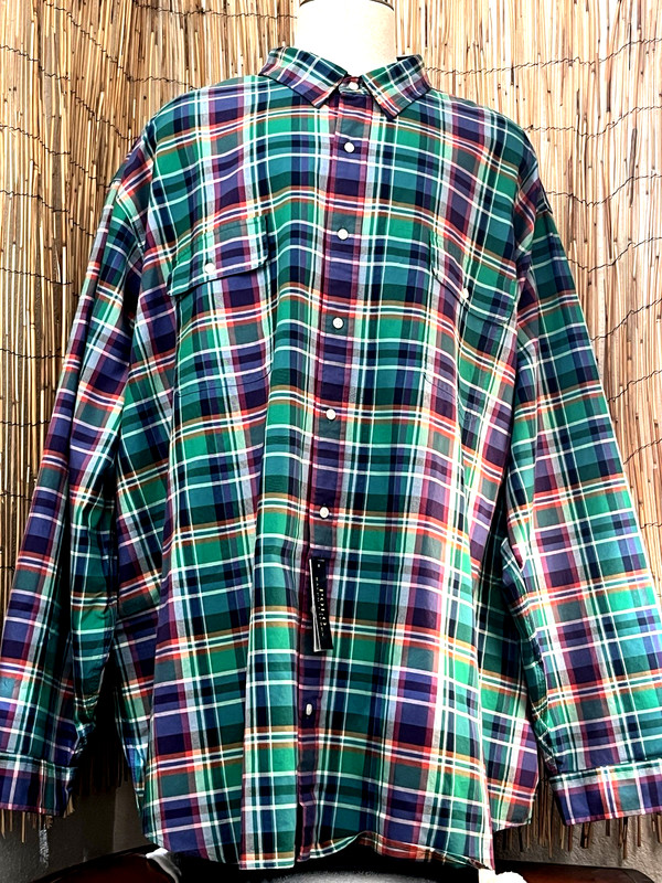 Polo Ralph Lauren Mens LS Button Up Shirt-Size 5XB-100% Cotton-NWT-Big & Tall