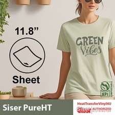 Siser PureHT Heat Transfer Vinyl 12" x 12" sheet