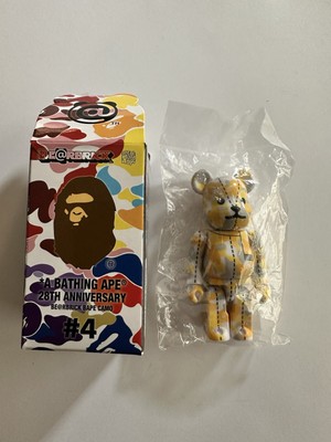 A Bathing Ape 28th Anniversary 100% Be@rbrick #4 Yellow Camo | eBay