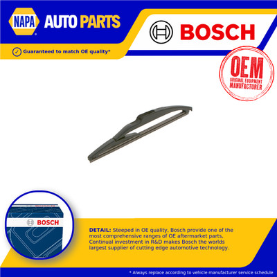Rear Wiper Blade fits CHEVROLET AVEO T300 1.2 1.4 1.6 1.3D 2011 on Genuine Bosch