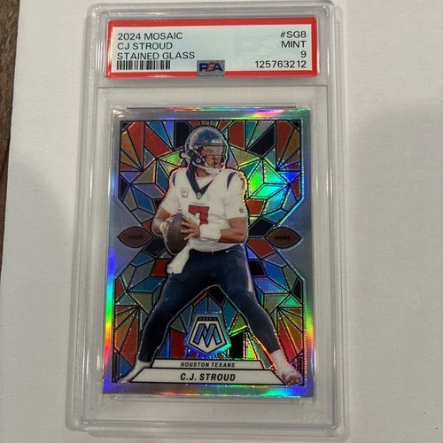 2024 Mosaic CJ Stroud Stained Glass Case Hit PSA 9 MINT