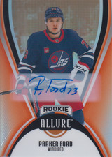 2025-26 Allure Hockey Red Rainbow Auto Parker Ford Rookie