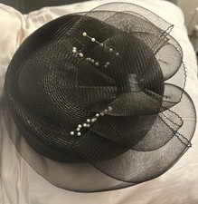 Straw Beret Stuardessa Kentucky Derby Hat Church Dressy Cocktail Party