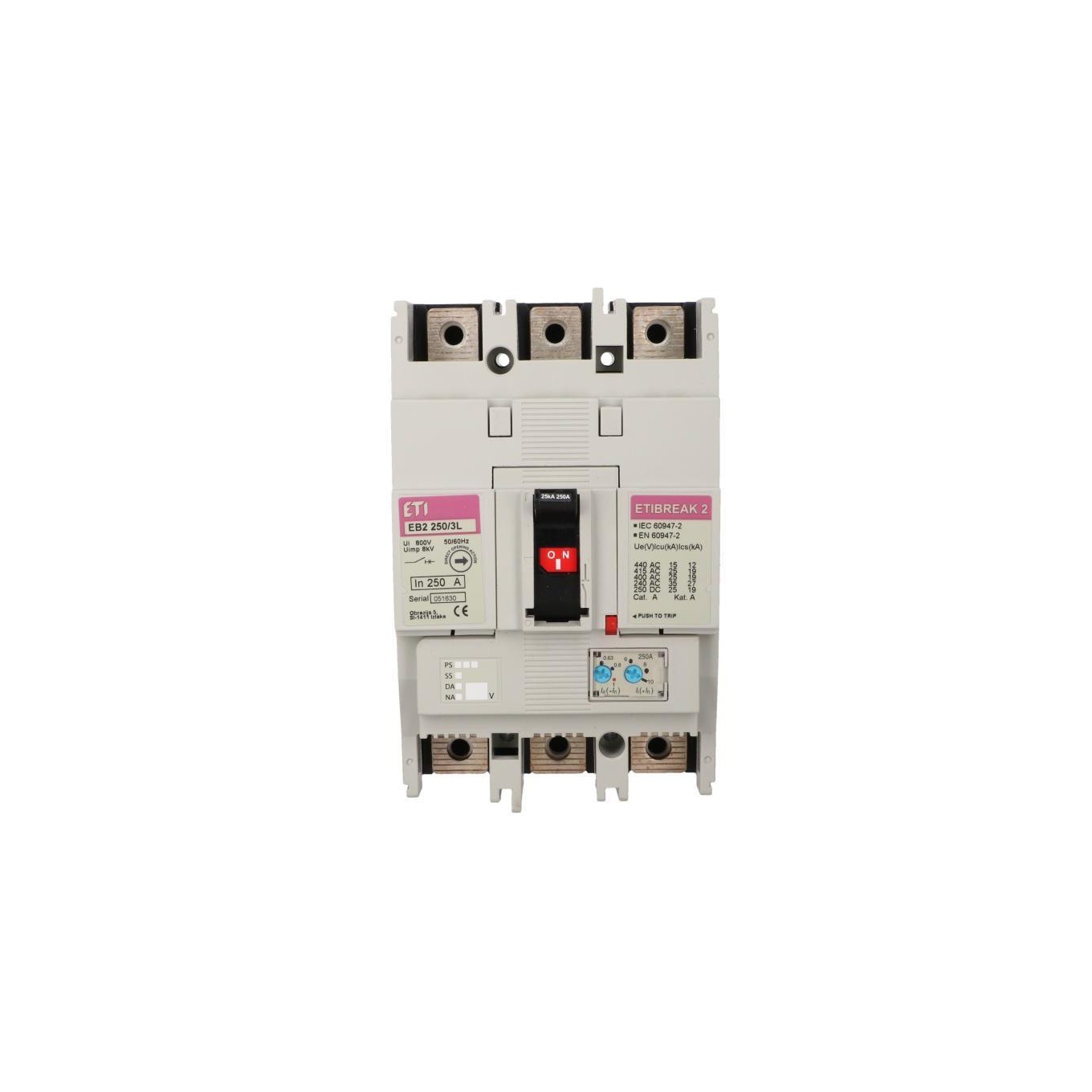 Compact Switch 3P 250A 25kA/ Trigger ETIBREAK 004671073
