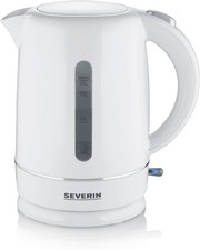 SEVERIN Wasserkocher 1,7L 2200W Weiß Kalkfilter kabellos WK 4325
